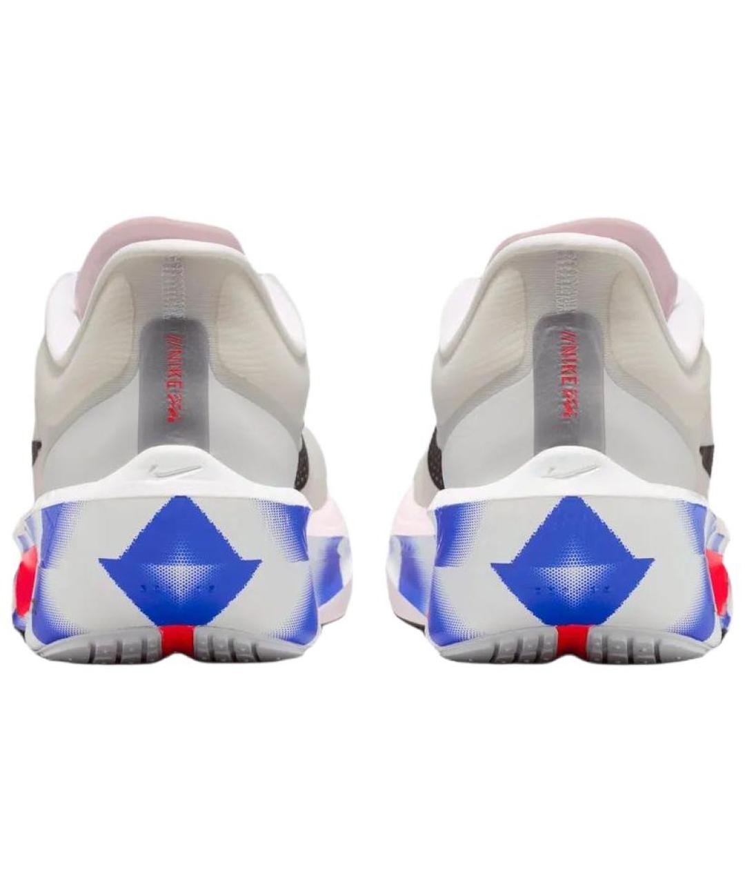NIKE Белые текстильные низкие кроссовки / кеды, фото 5