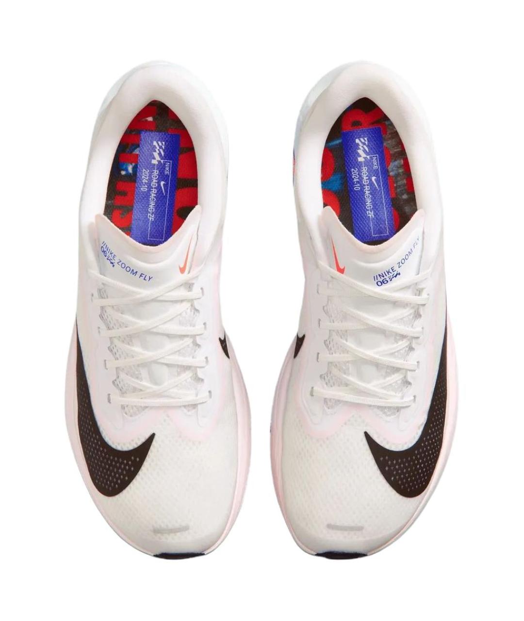 NIKE Белые текстильные низкие кроссовки / кеды, фото 4