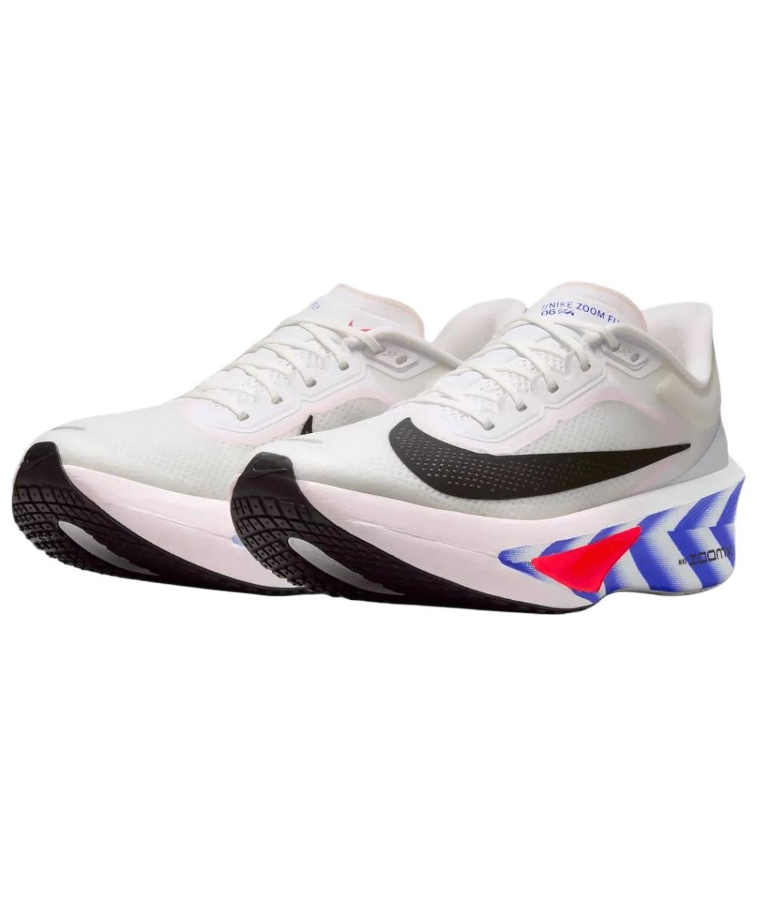 NIKE Белые текстильные низкие кроссовки / кеды, фото 3