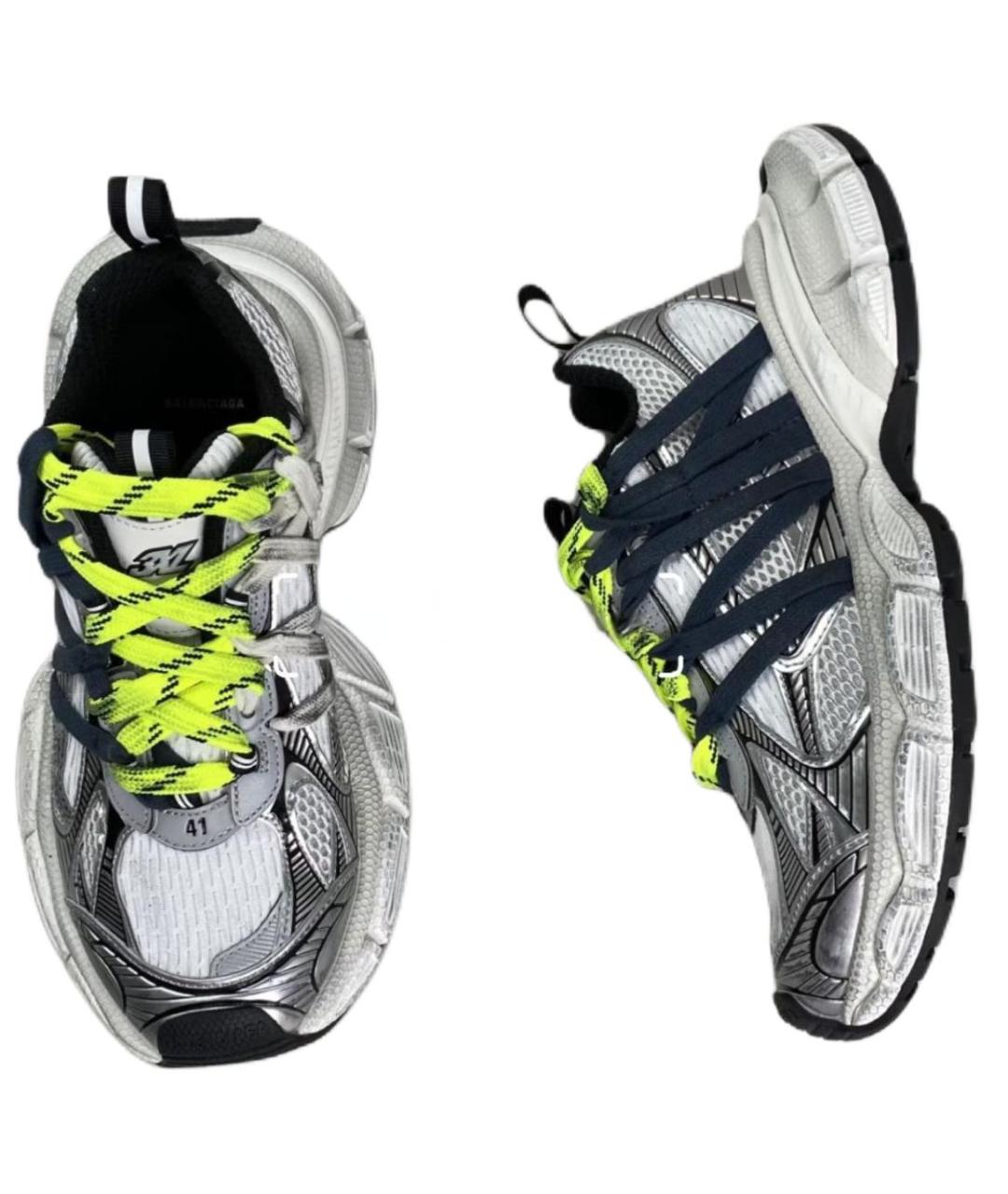 BALENCIAGA Серые низкие кроссовки / кеды, фото 3