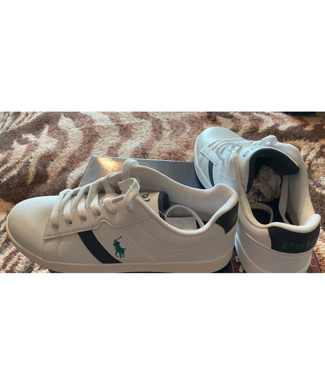 RALPH LAUREN Белые кожаные кеды, фото 3