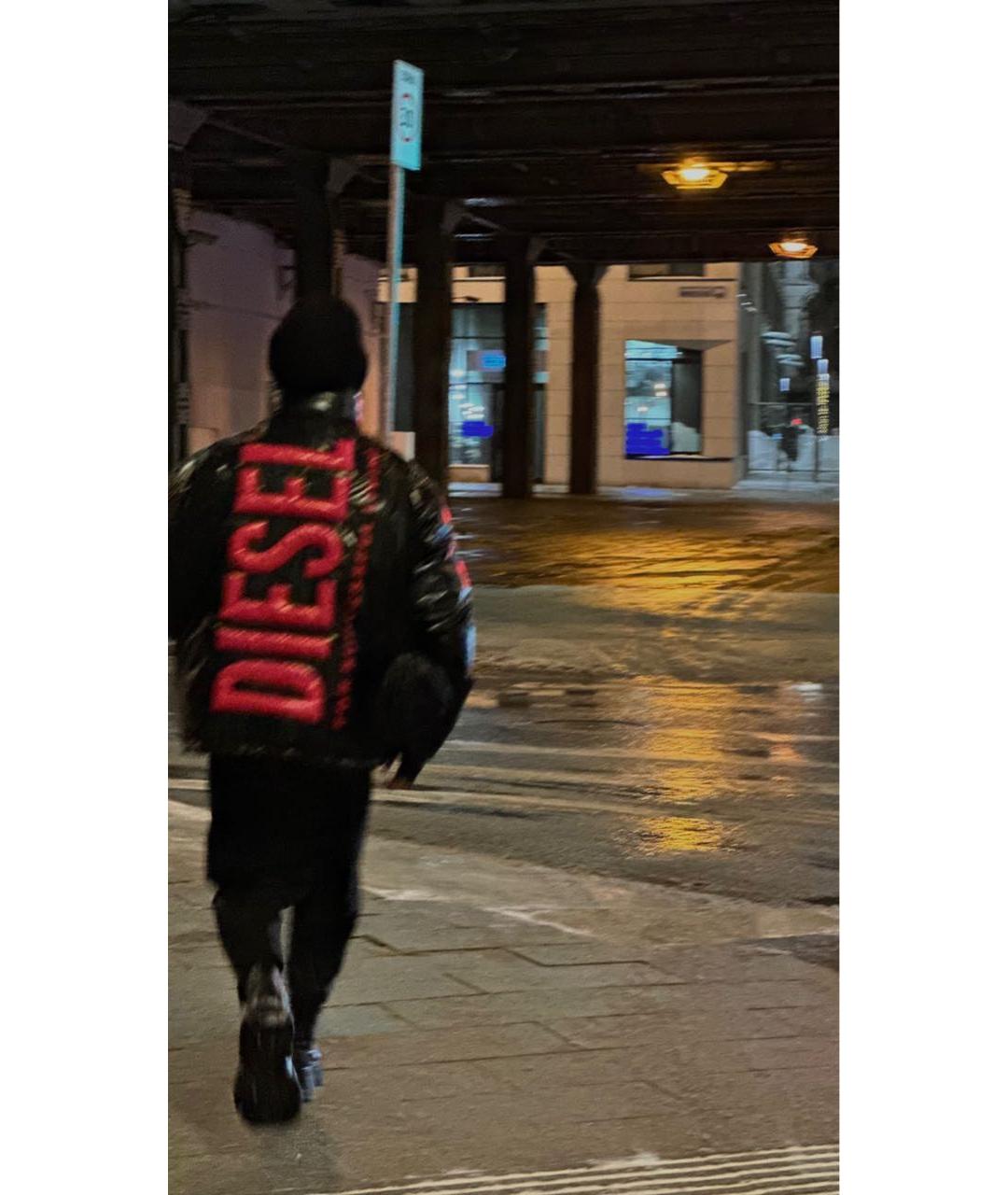 DIESEL Черная полиэстеровая куртка, фото 4