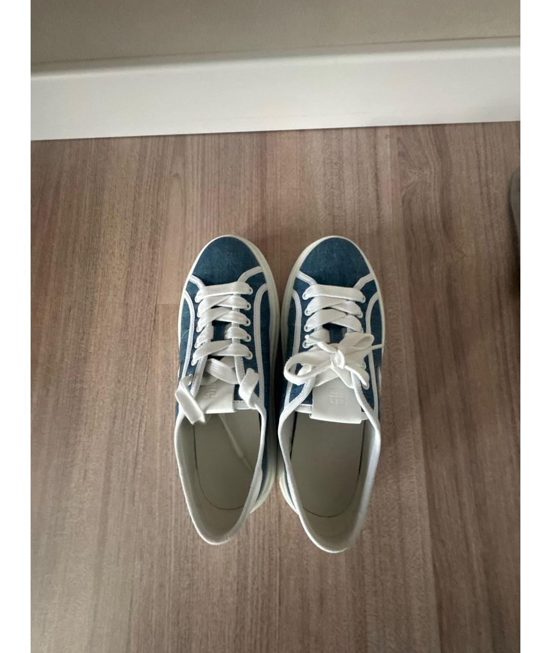 GIVENCHY Синие текстильные кеды, фото 3