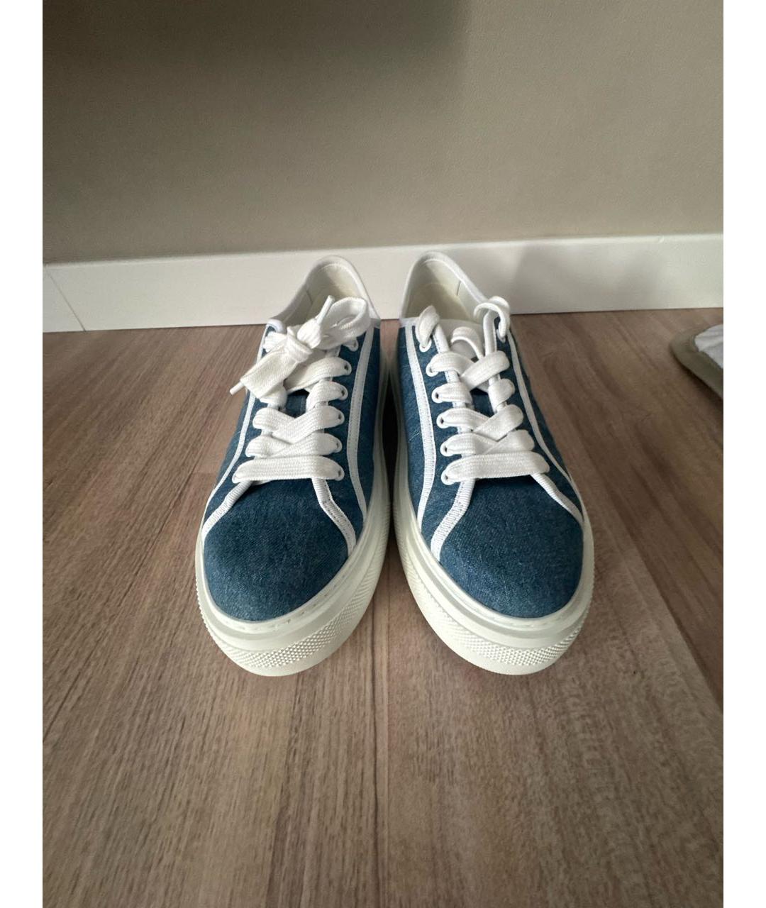 GIVENCHY Синие текстильные кеды, фото 2