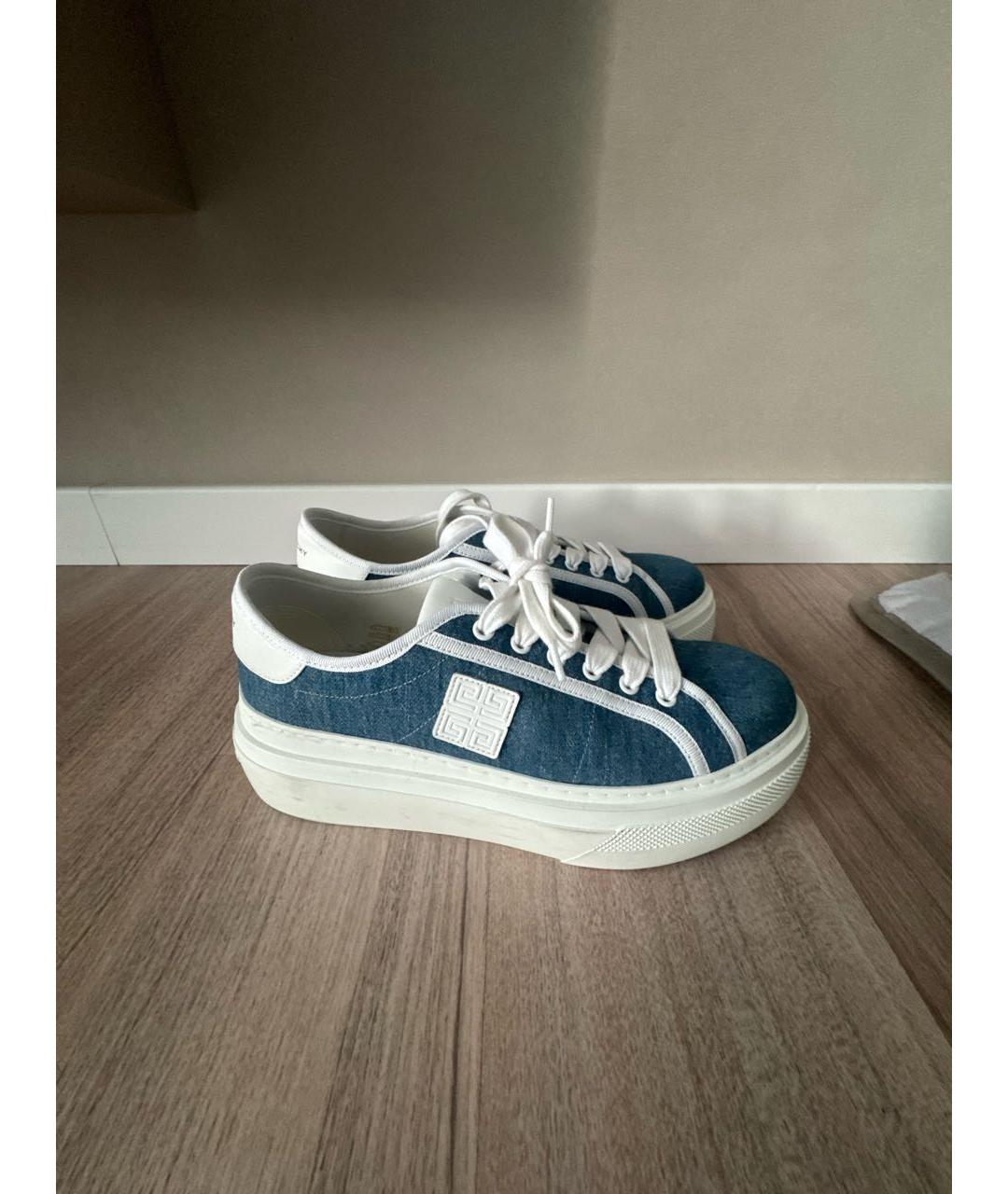 GIVENCHY Синие текстильные кеды, фото 5