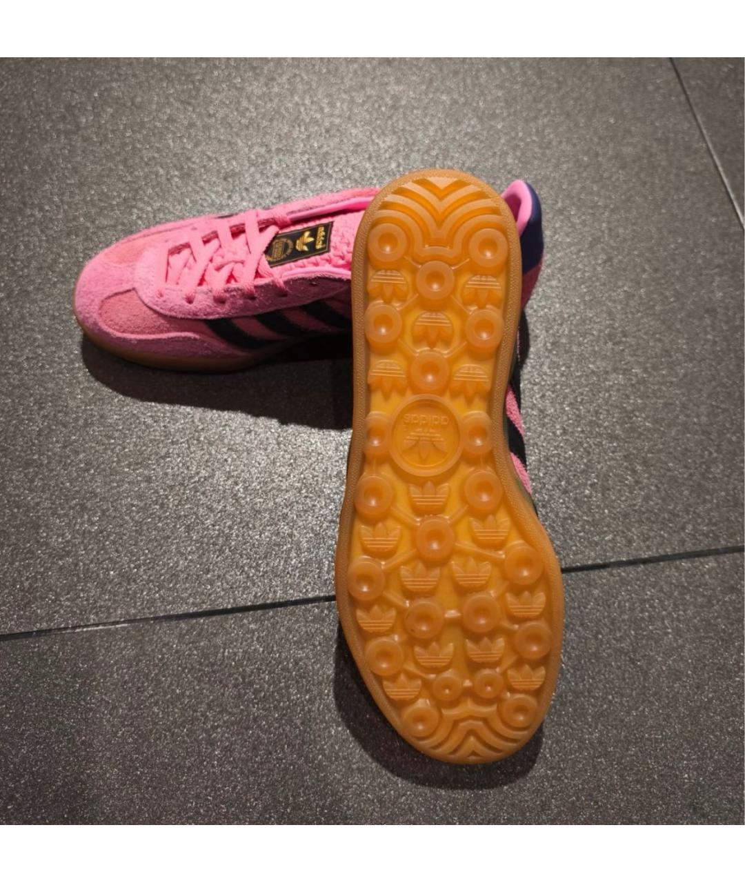 ADIDAS Розовые замшевые кроссовки, фото 8