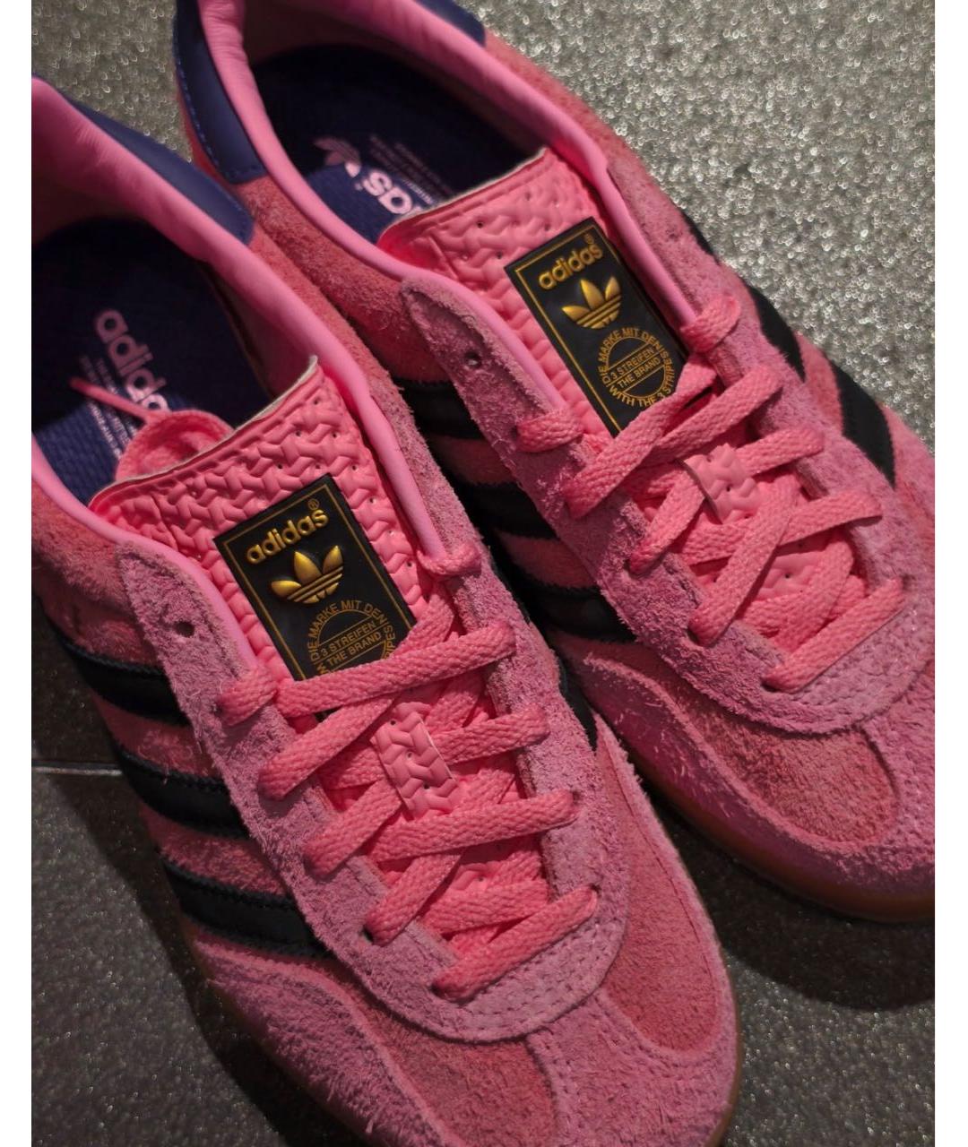 ADIDAS Розовые замшевые кеды, фото 6