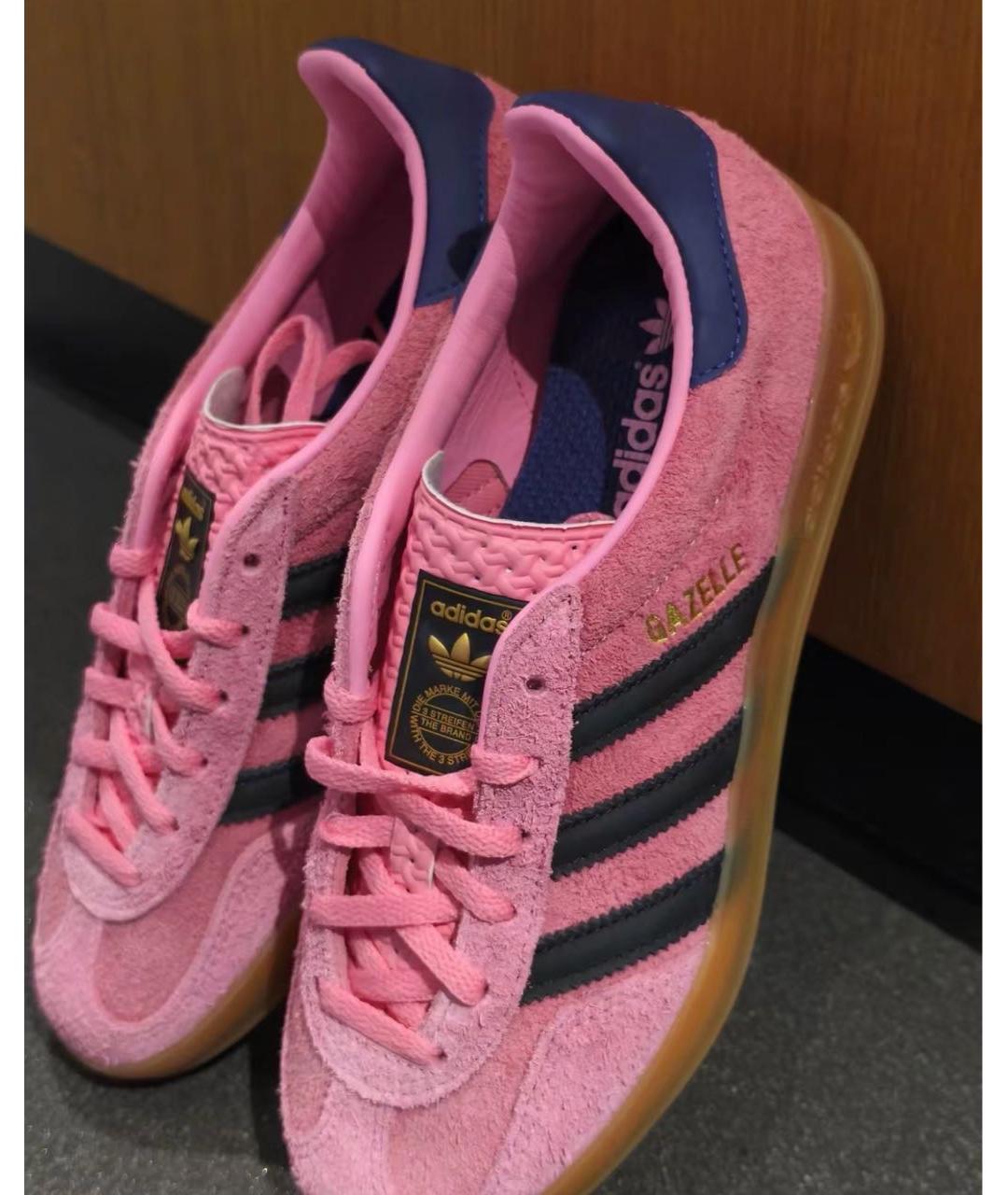 ADIDAS Розовые замшевые кеды, фото 5