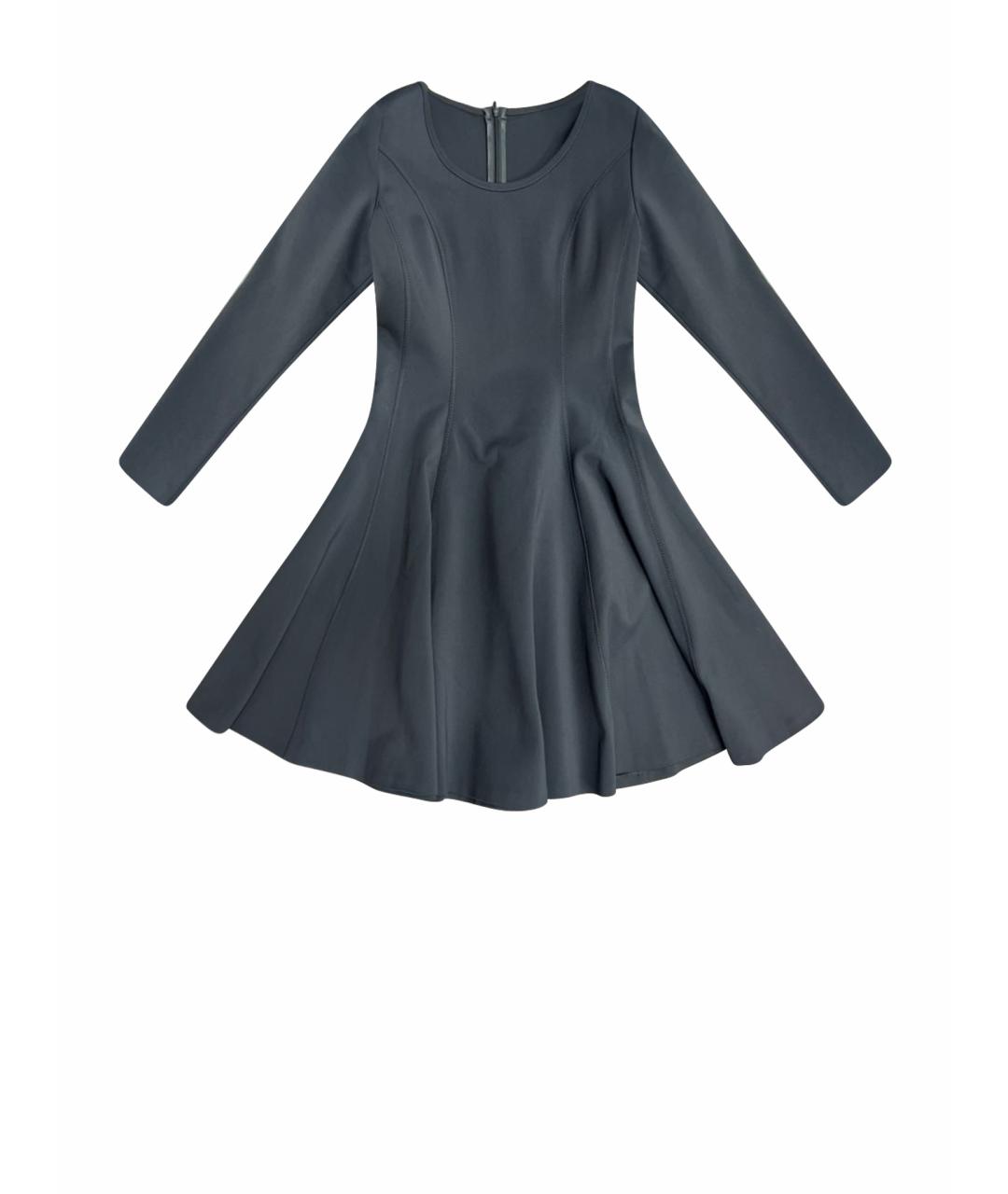 Mariella Burani Серое хлопко-эластановое платье, фото 1