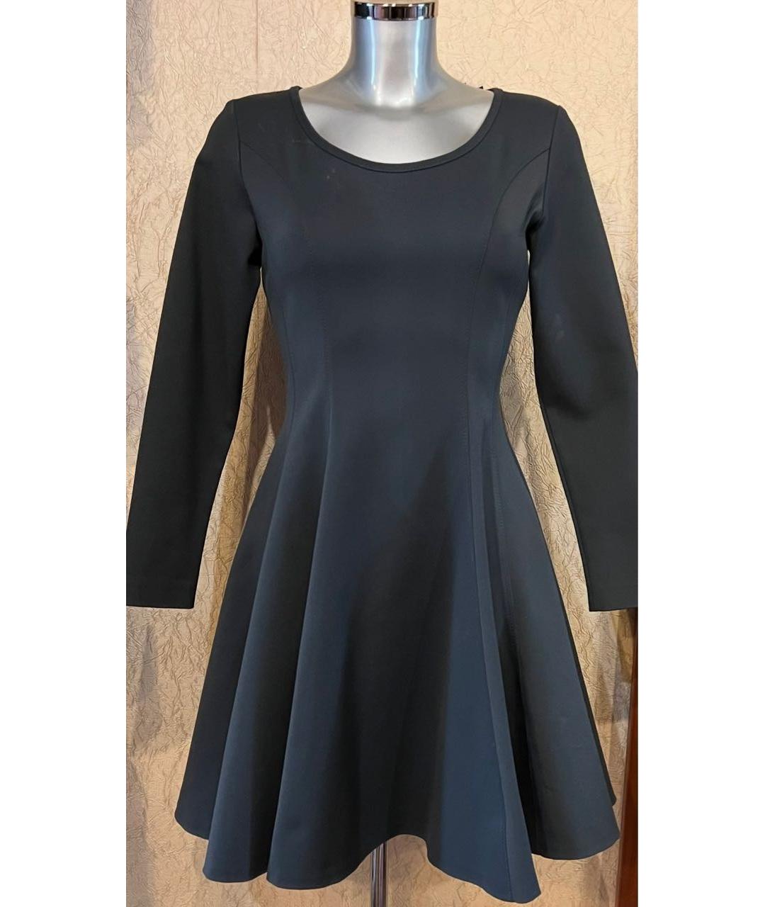 Mariella Burani Серое хлопко-эластановое платье, фото 3