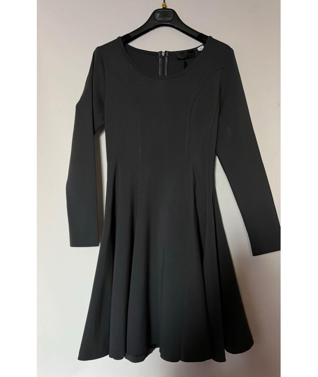 Mariella Burani Серое хлопко-эластановое платье, фото 4