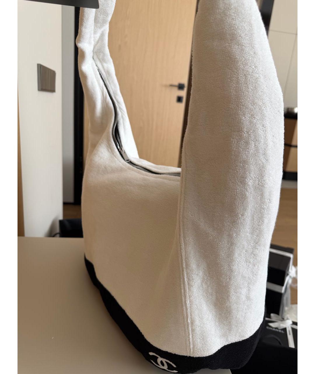 CHANEL Белая пляжная сумка, фото 3