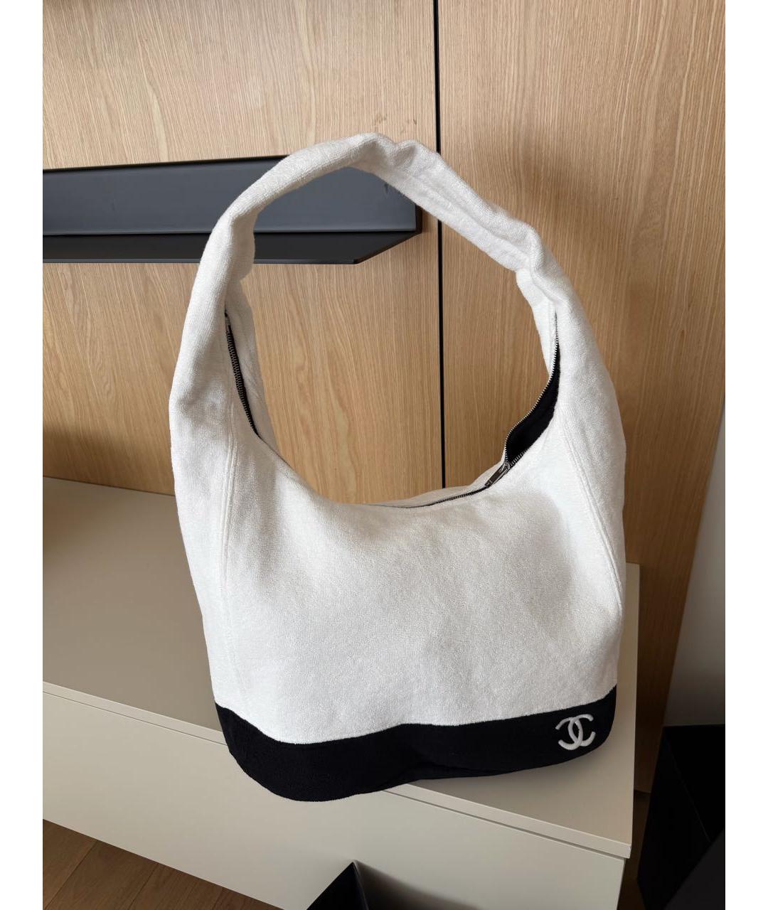 CHANEL Белая пляжная сумка, фото 2