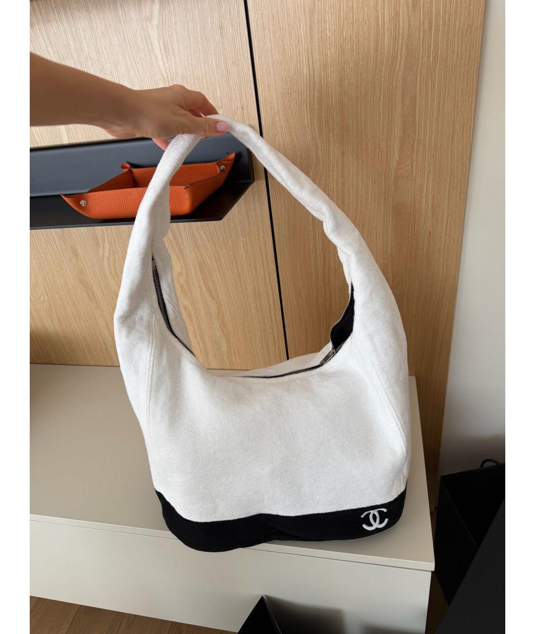 CHANEL Белая пляжная сумка, фото 9