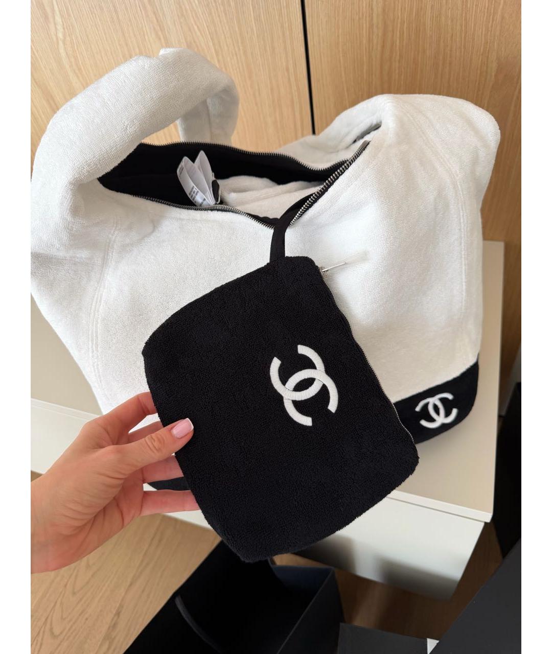 CHANEL Белая пляжная сумка, фото 4