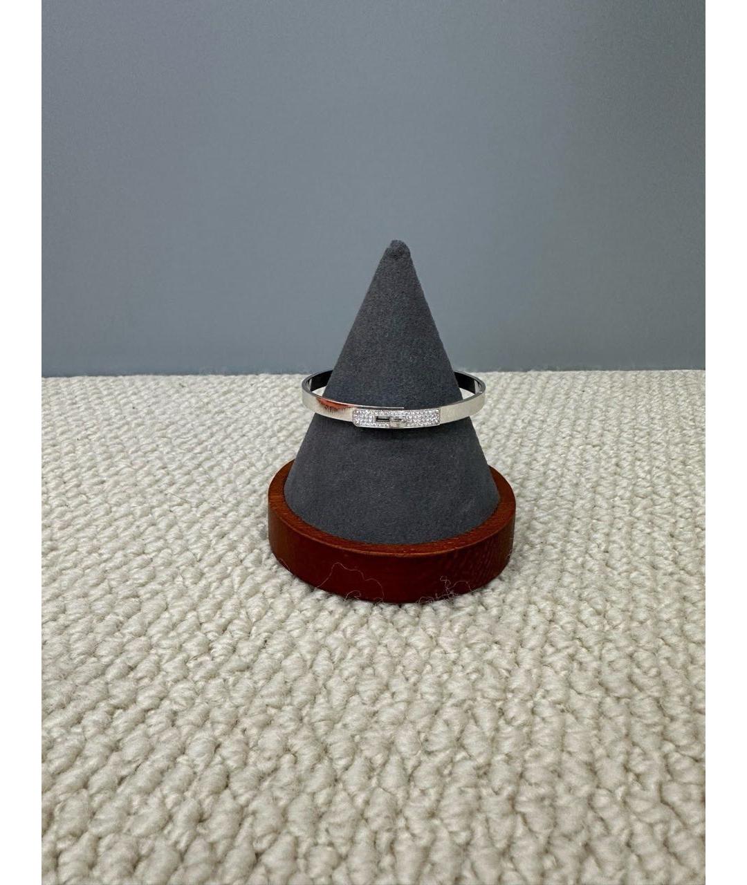 HERMES Серебрянный браслет из белого золота, фото 4