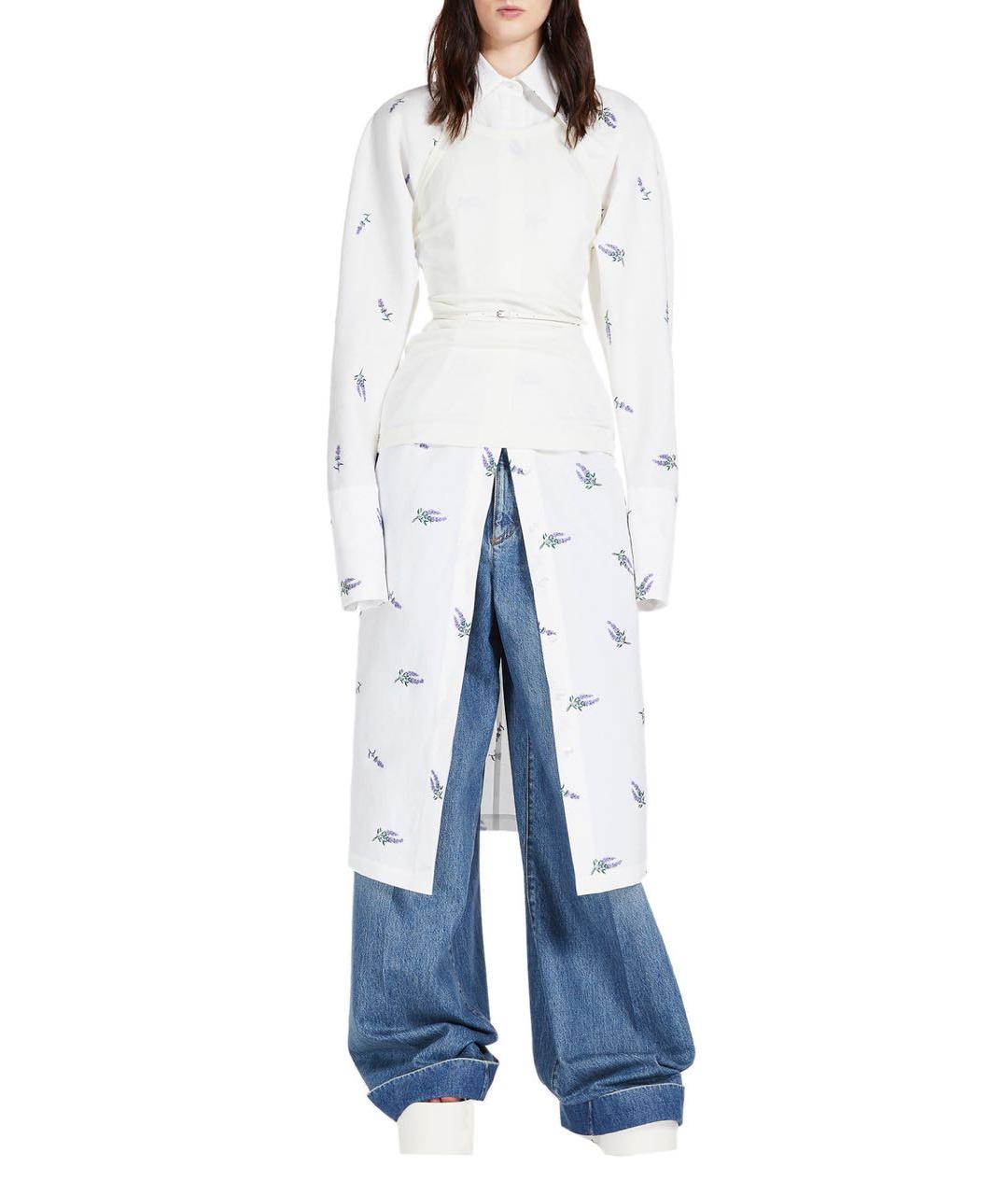 SPORTMAX Белое повседневное платье, фото 6