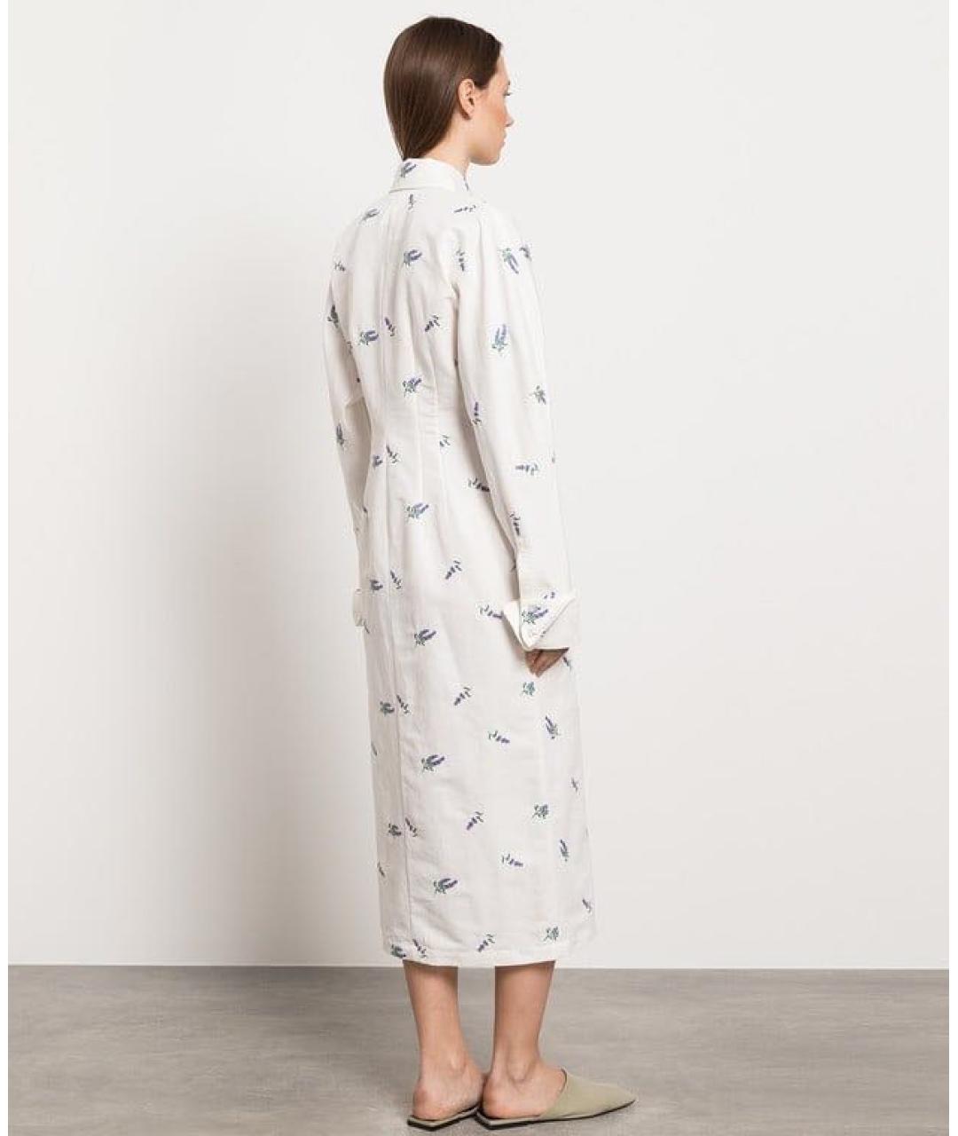 SPORTMAX Белое повседневное платье, фото 4