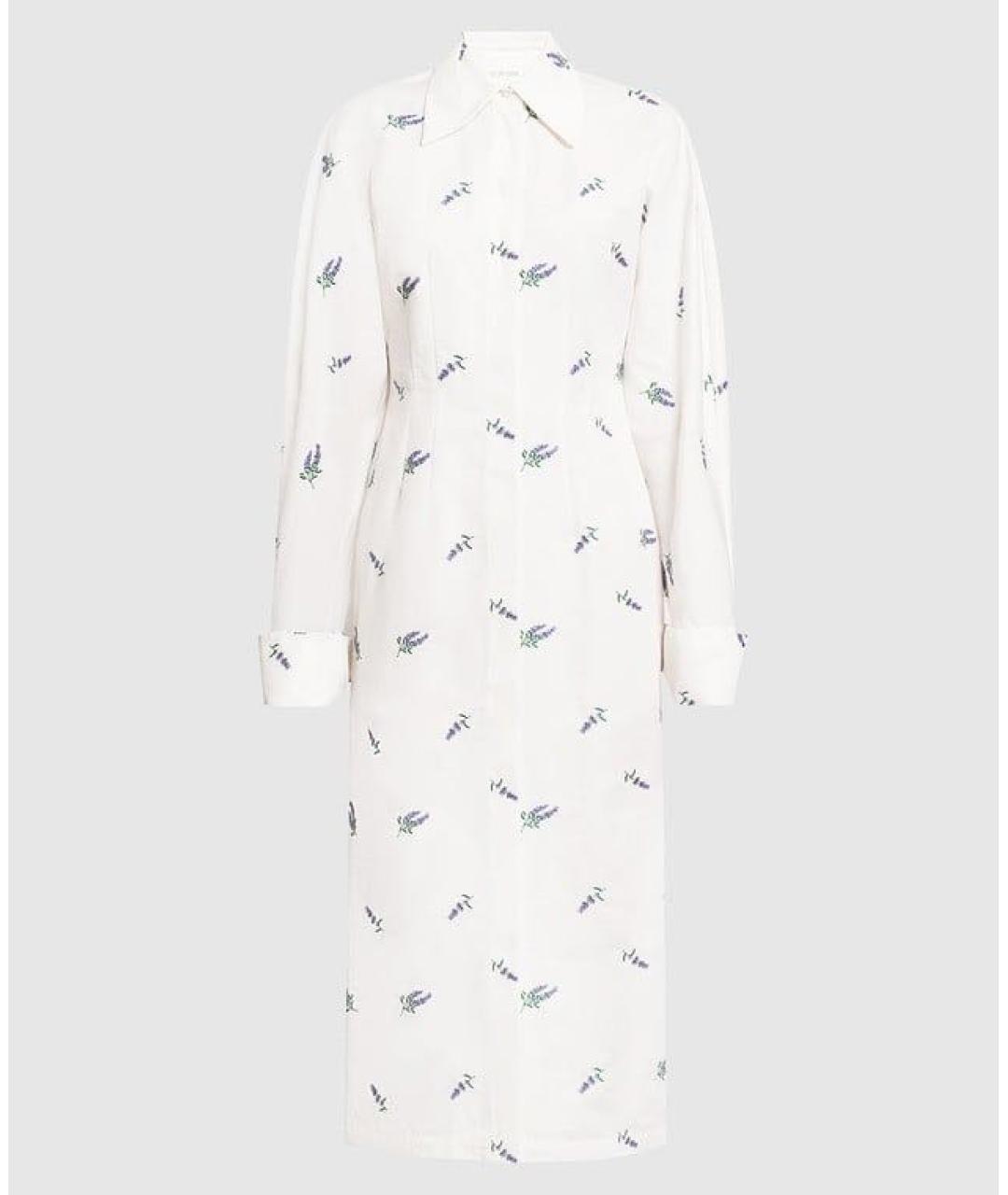 SPORTMAX Белое повседневное платье, фото 7