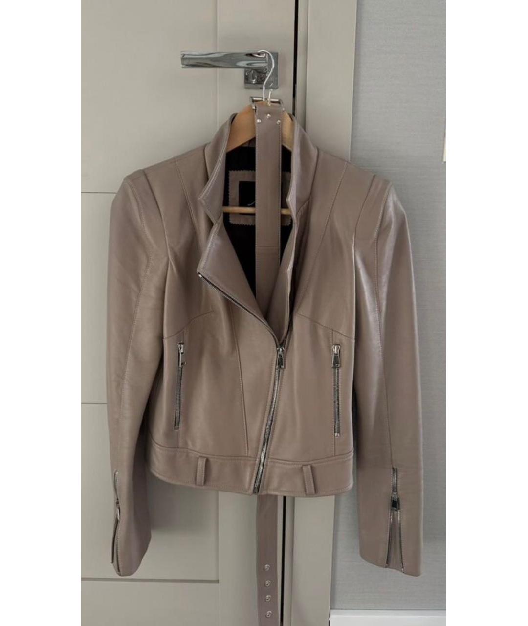 AIM Factory Бежевая кожаная куртка, фото 8