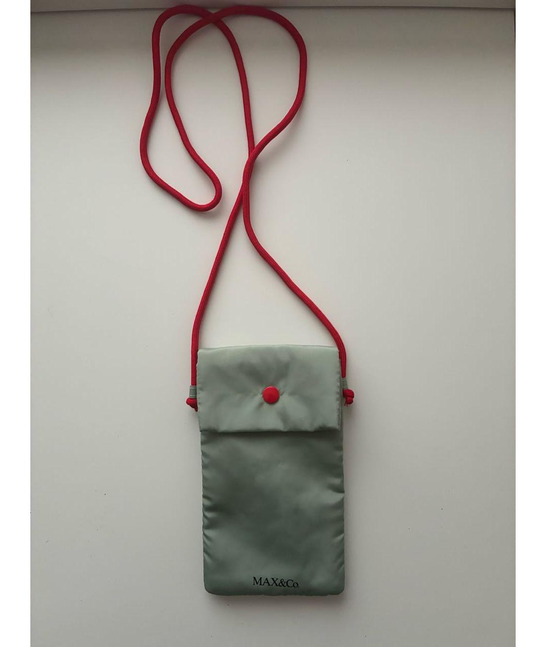 MAX&CO Зеленая синтетическая сумка через плечо, фото 4