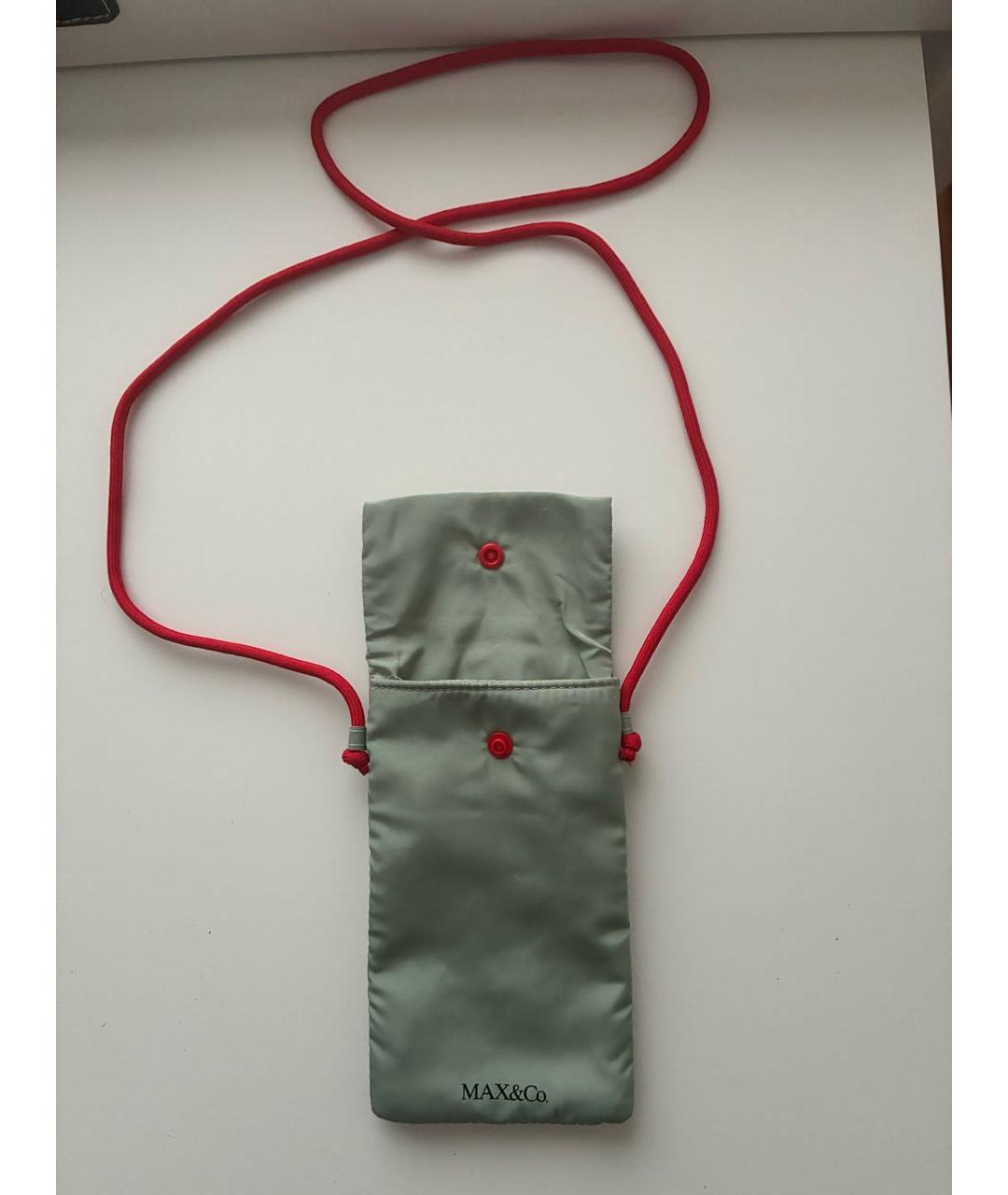 MAX&CO Зеленая синтетическая сумка через плечо, фото 2