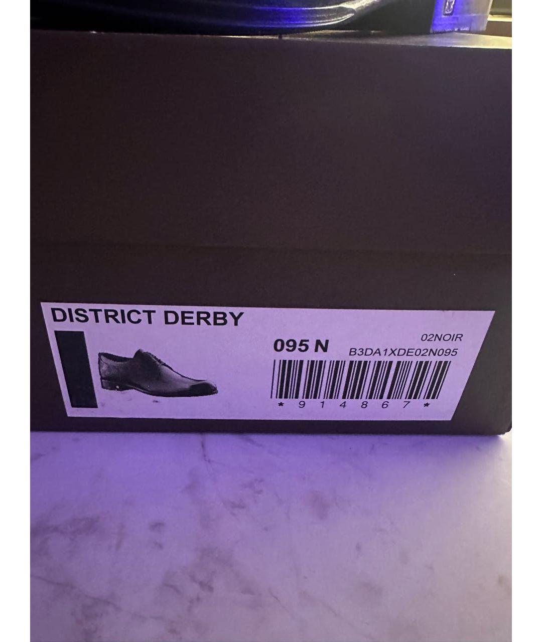 LOUISA BALLOU Черные кожаные низкие ботинки, фото 6