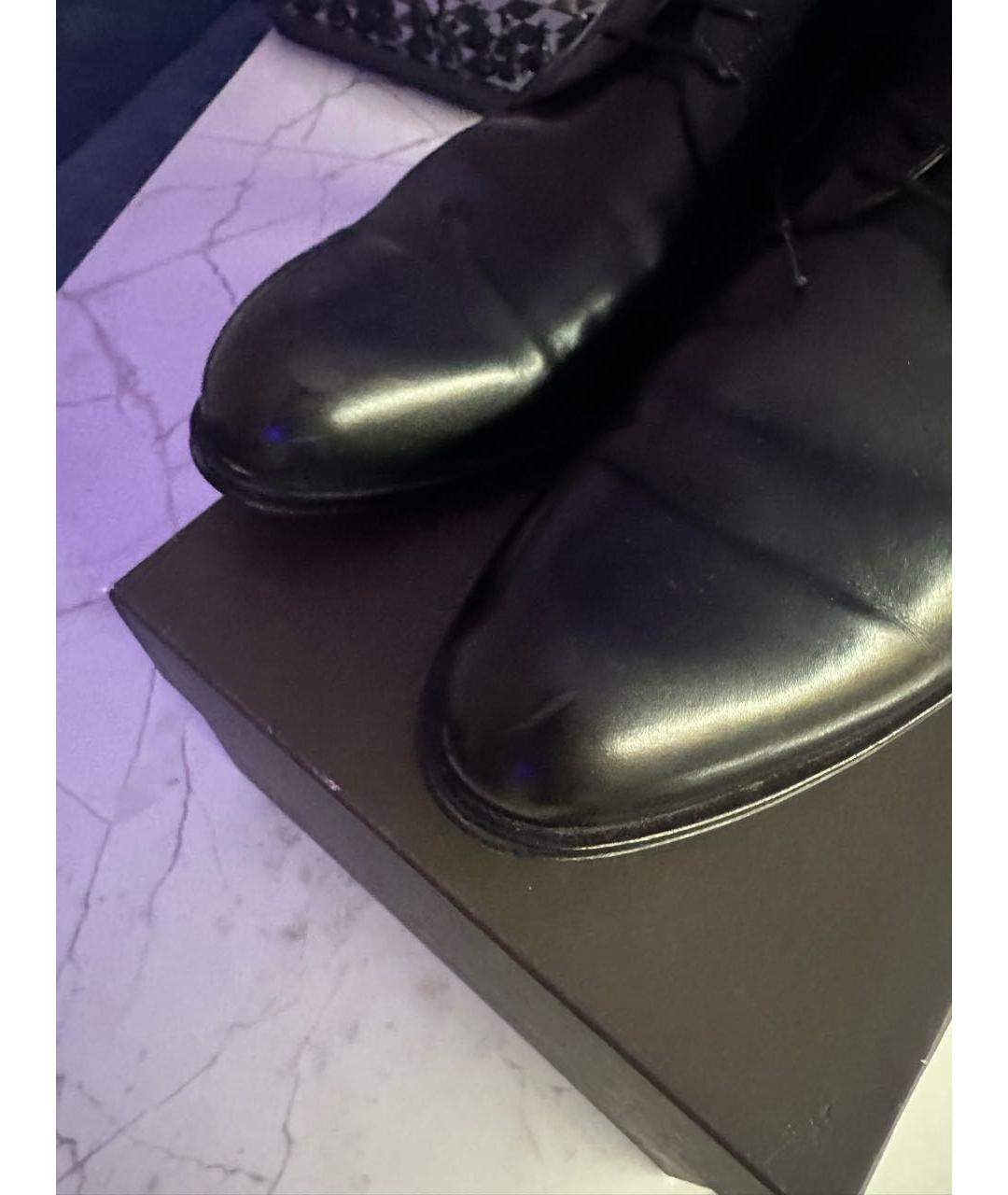 LOUISA BALLOU Черные кожаные низкие ботинки, фото 5