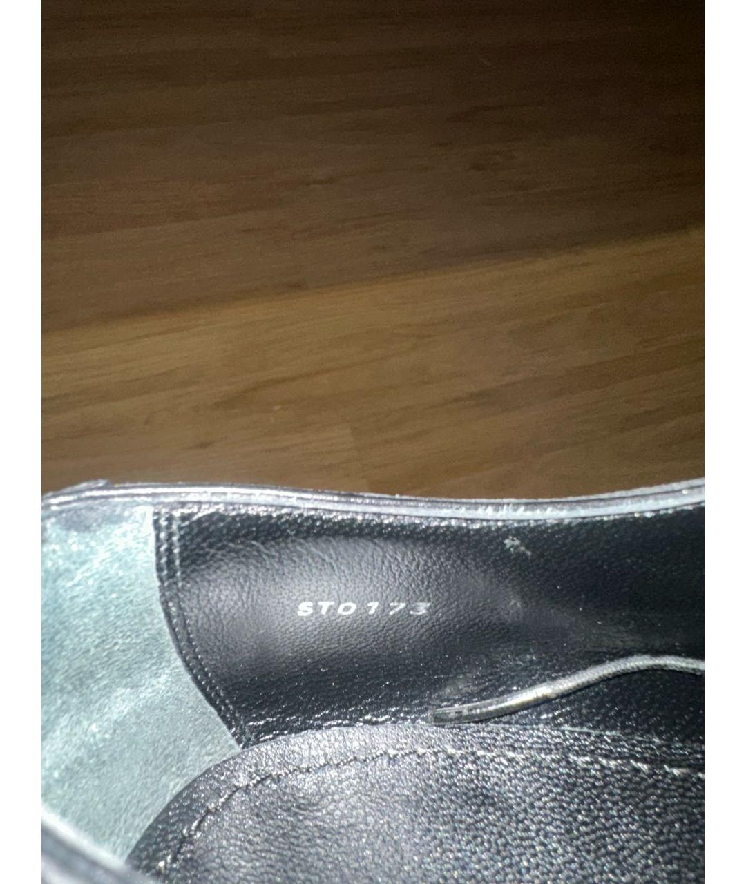 LOUISA BALLOU Черные кожаные низкие ботинки, фото 8