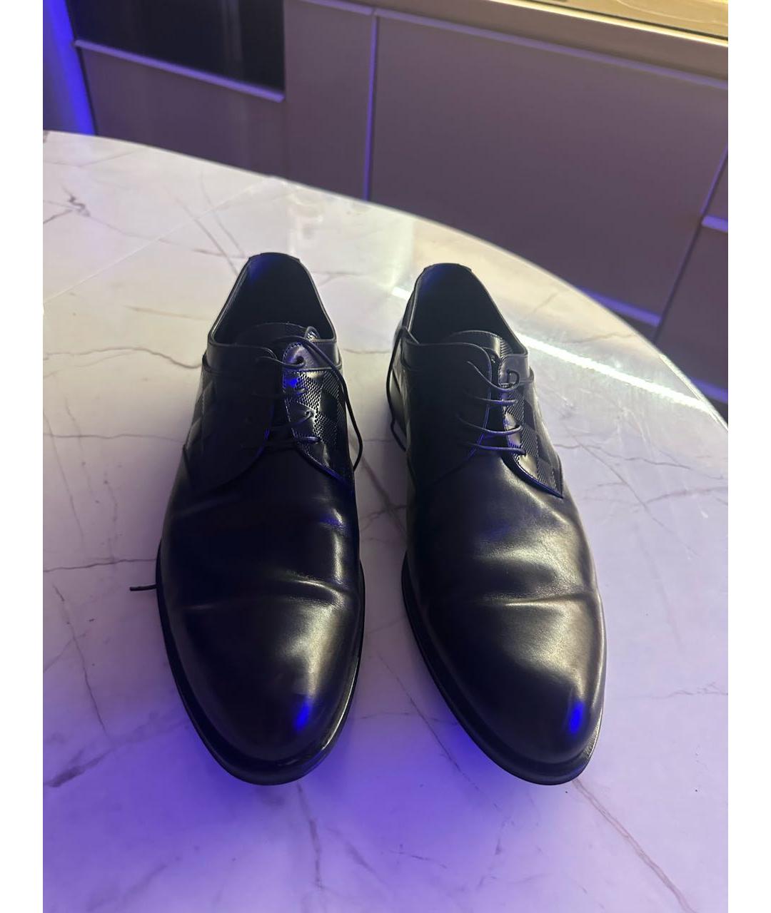 LOUISA BALLOU Черные кожаные низкие ботинки, фото 2