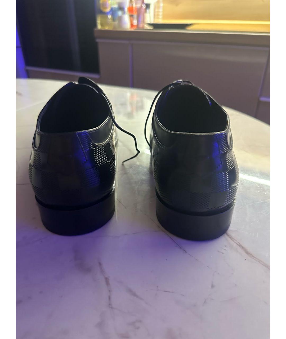 LOUISA BALLOU Черные кожаные низкие ботинки, фото 4