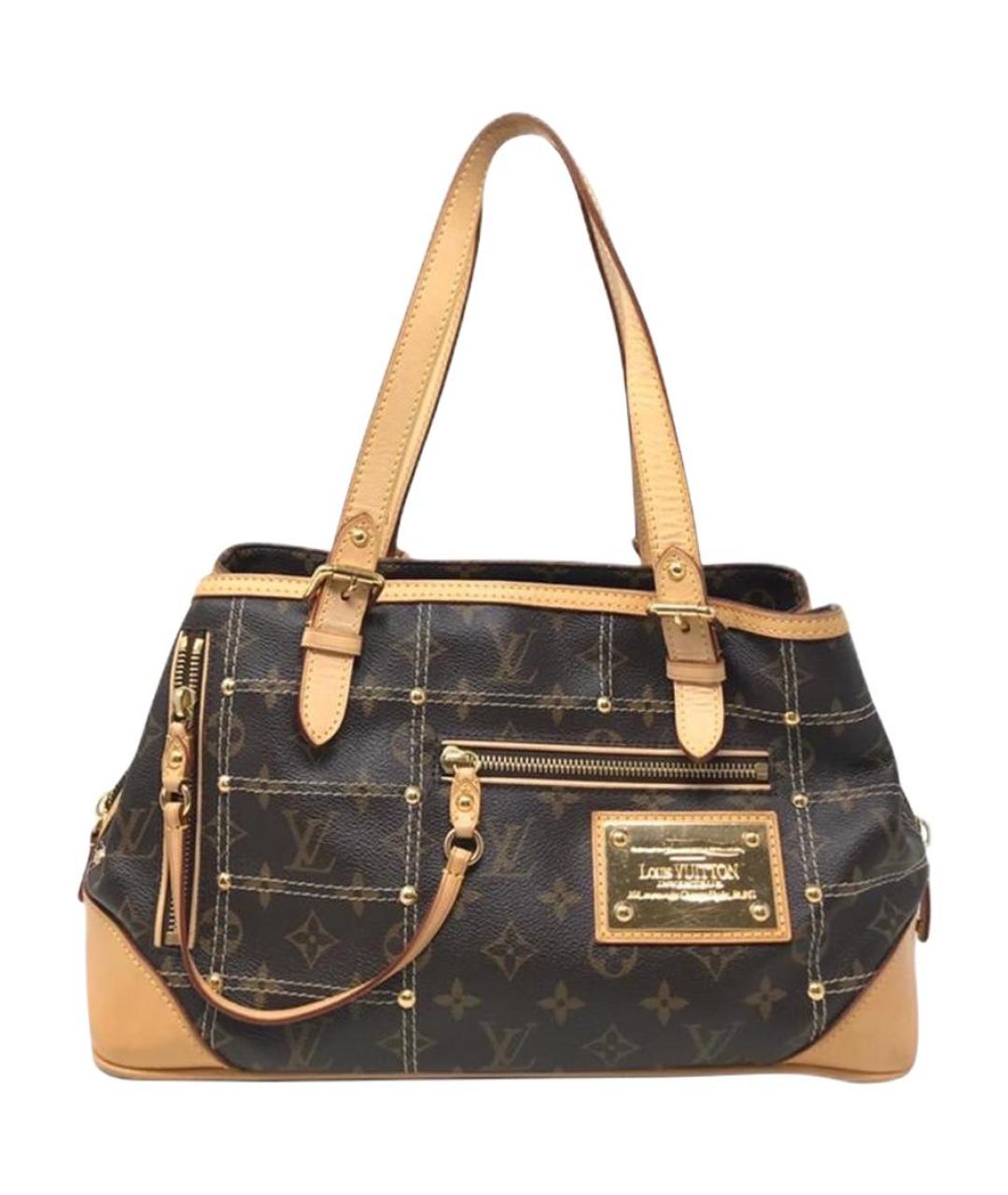 LOUIS VUITTON Коричневая кожаная сумка через плечо, фото 1