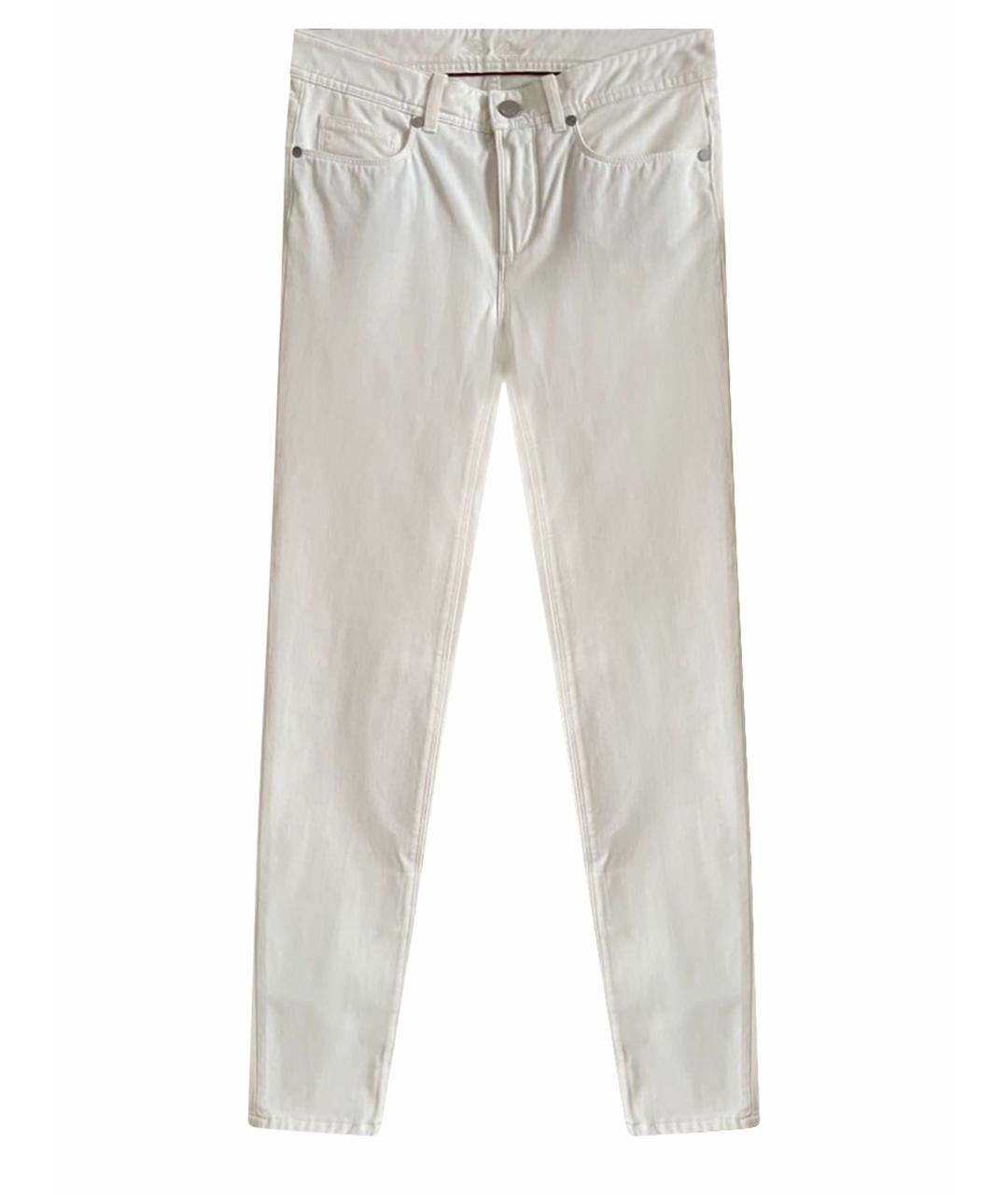 LORO PIANA Белые джинсы слим, фото 1