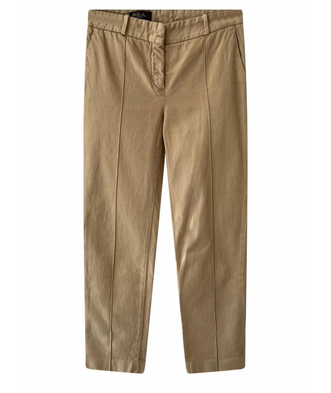 LORO PIANA Хлопковые прямые брюки, фото 1