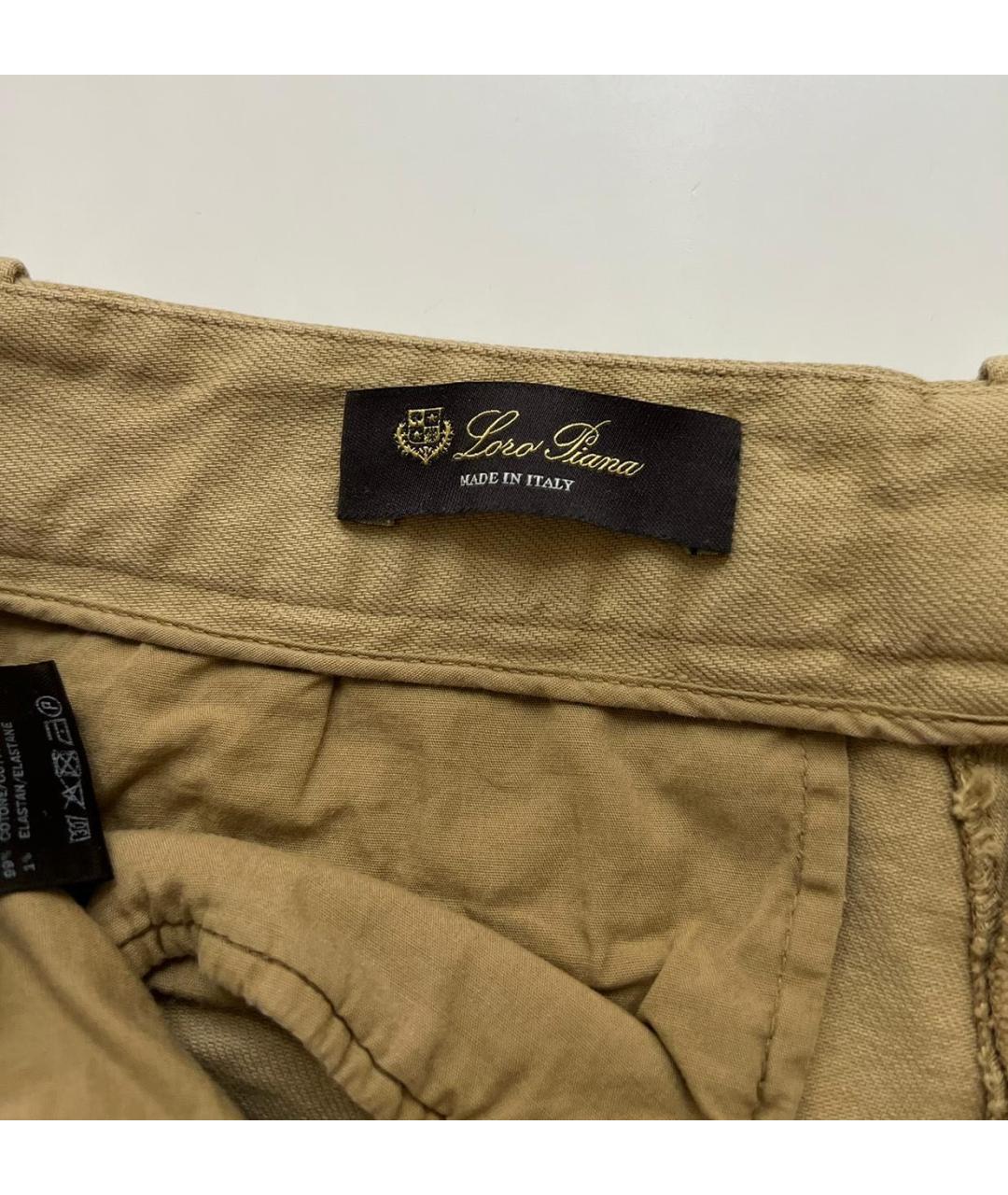 LORO PIANA Хлопковые прямые брюки, фото 3