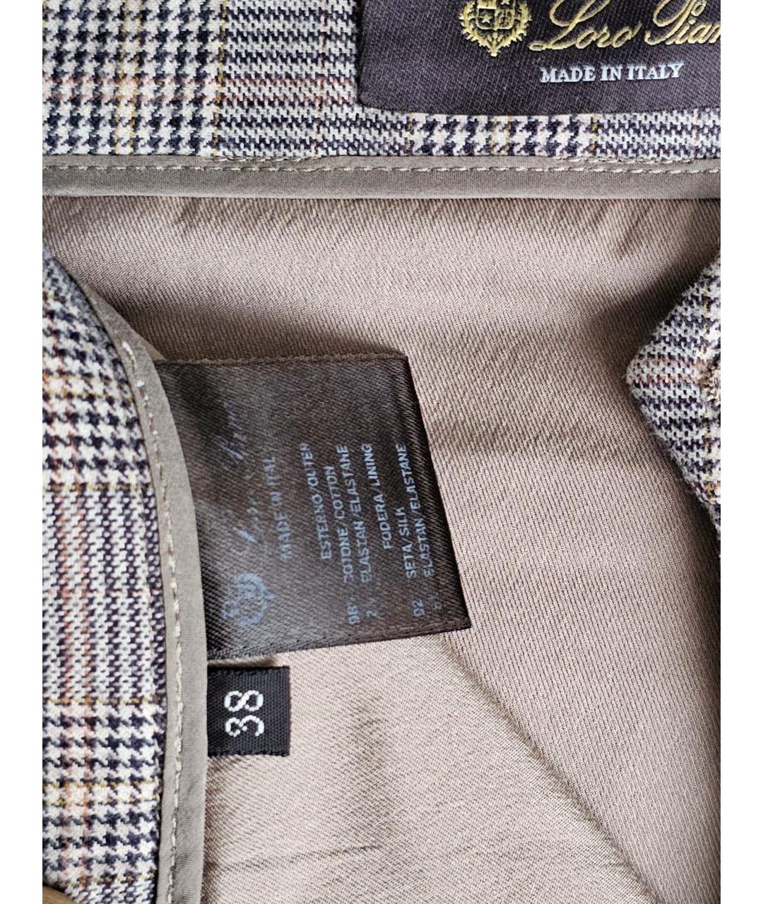 LORO PIANA Хлопковые прямые брюки, фото 4