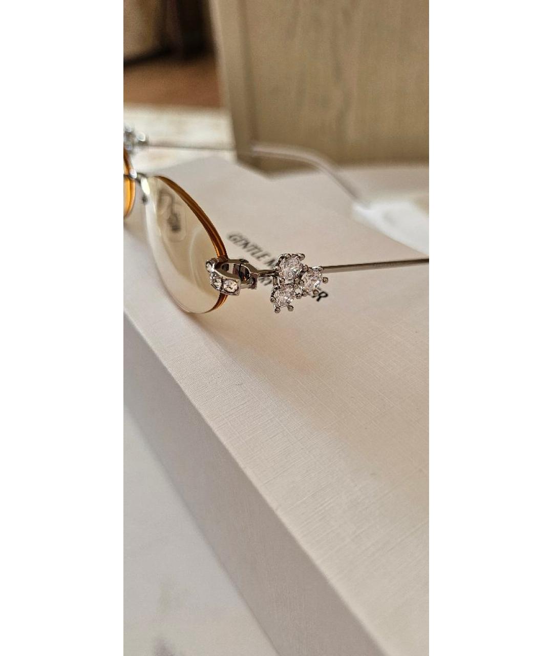 GENTLE MONSTER Бежевые металлические солнцезащитные очки, фото 3