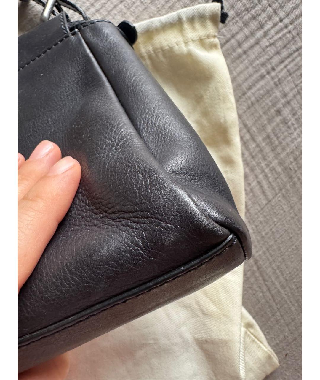 FENDI Черная кожаная сумка через плечо, фото 8