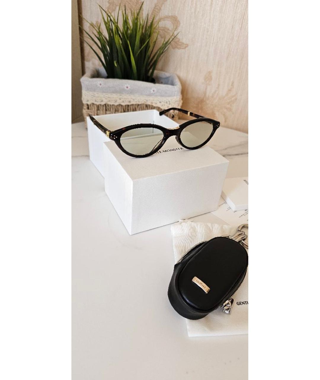 GENTLE MONSTER Коричневые пластиковые солнцезащитные очки, фото 6