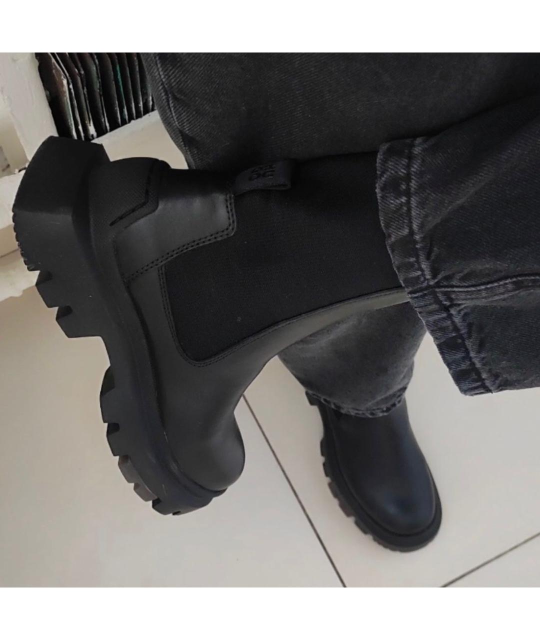 HUGO BOSS Черные кожаные высокие ботинки, фото 7