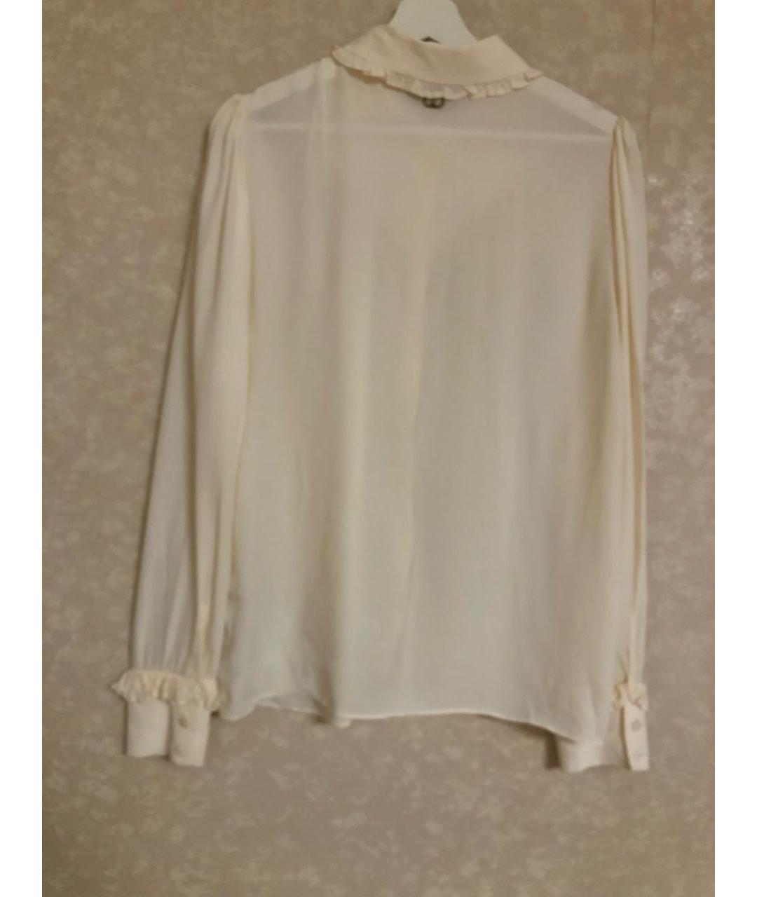 TWIN-SET Бежевая шелковая рубашка, фото 2