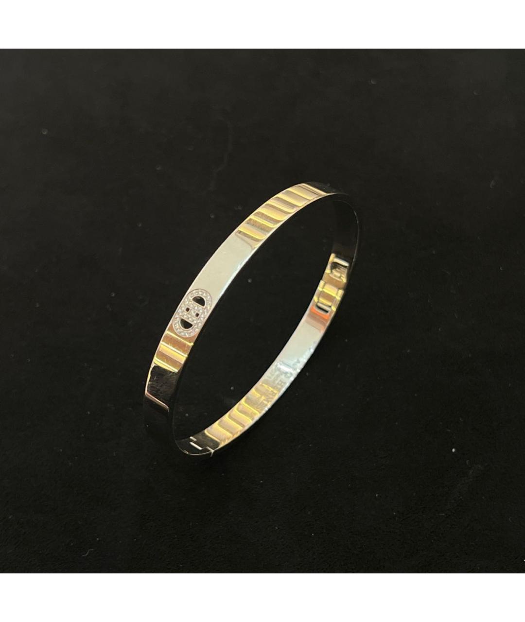 HERMES Серебрянный браслет из белого золота, фото 5