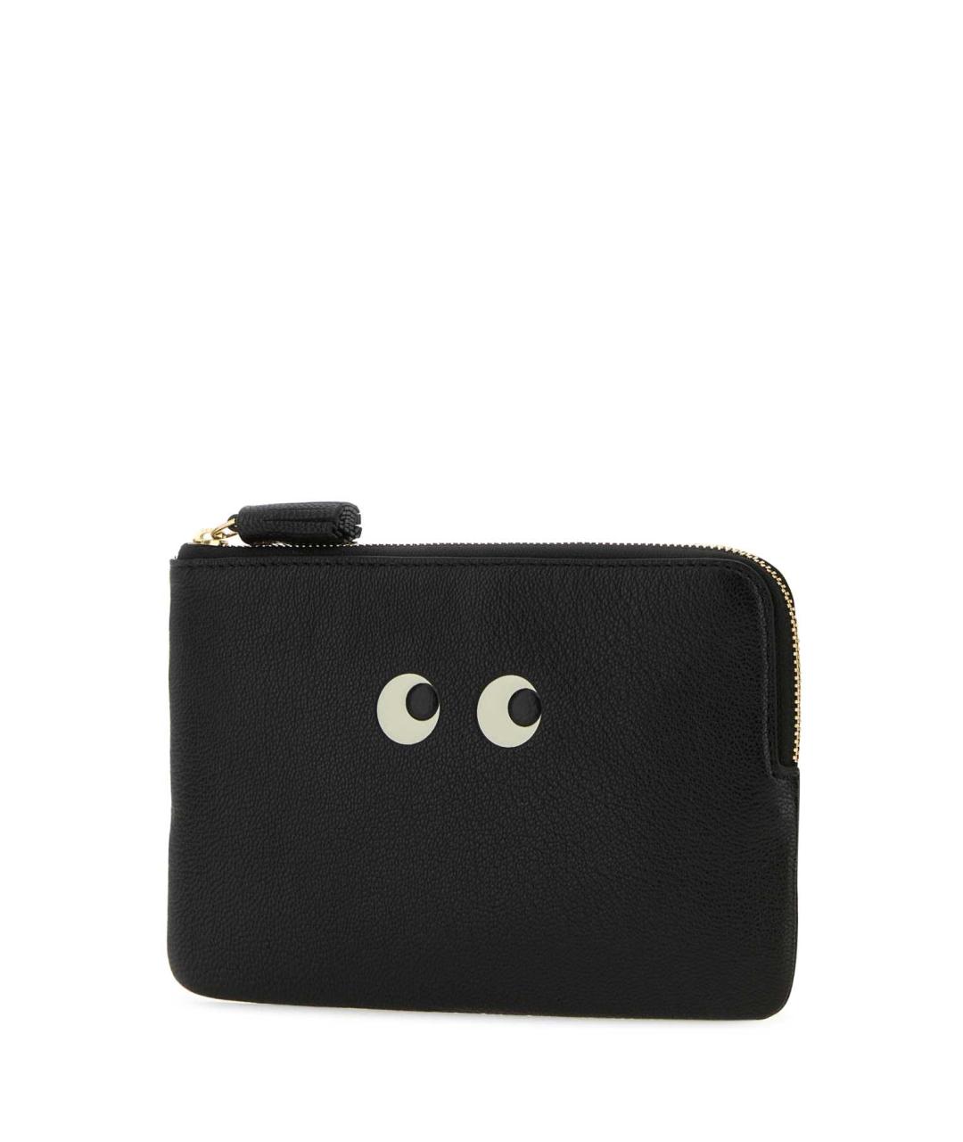 ANYA HINDMARCH Черный кожаный кошелек, фото 2