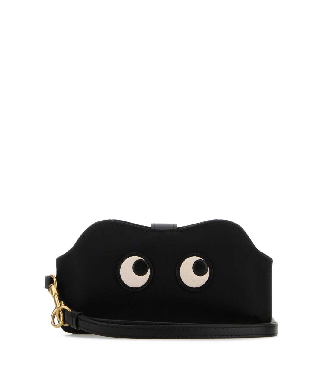 ANYA HINDMARCH Черная синтетическая сумка с короткими ручками, фото 1