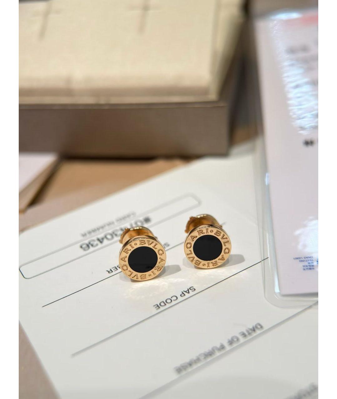 BVLGARI Золотые серьги из розового золота, фото 8