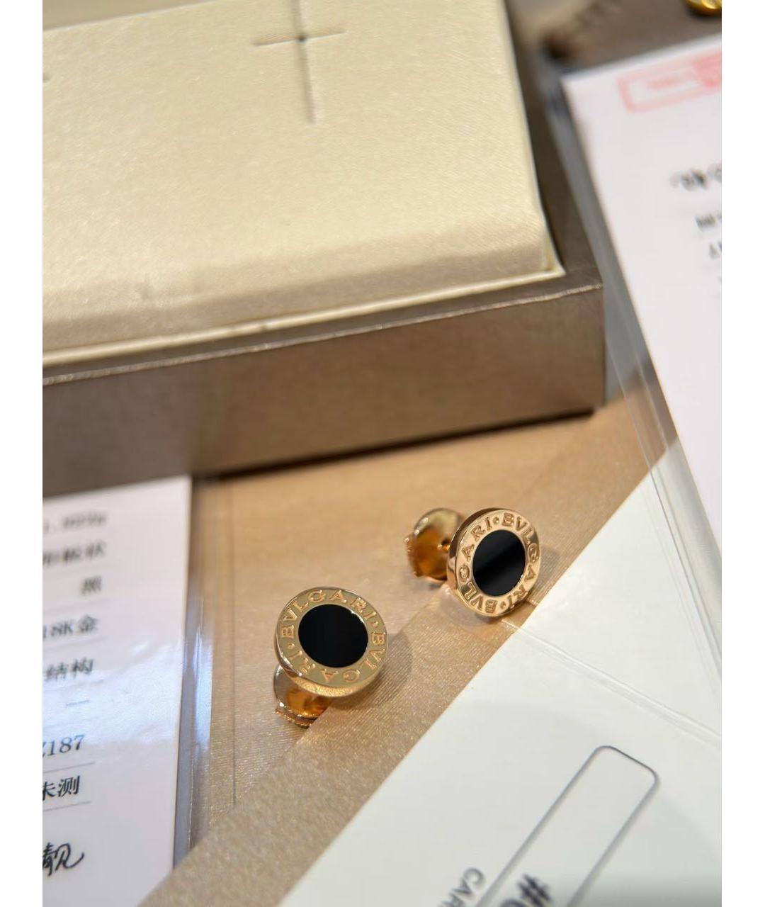 BVLGARI Золотые серьги из розового золота, фото 3