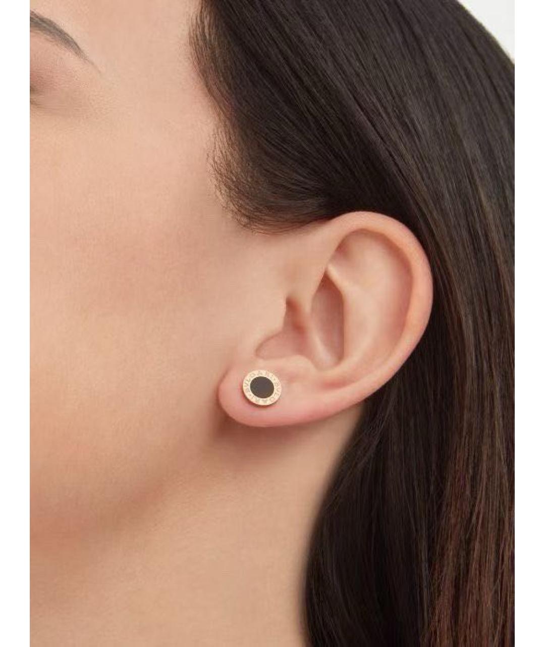 BVLGARI Золотые серьги из розового золота, фото 7