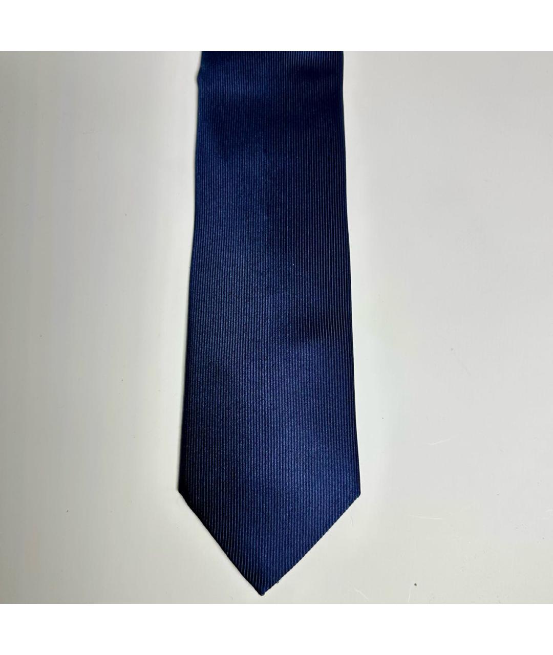 BRIONI Темно-синий шелковый галстук, фото 6