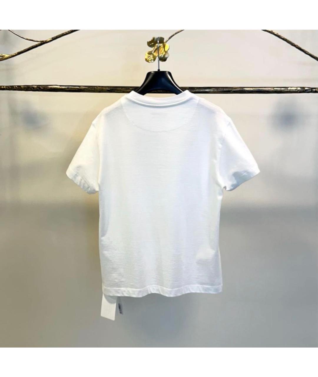 JIL SANDER Белая хлопковая футболка, фото 3