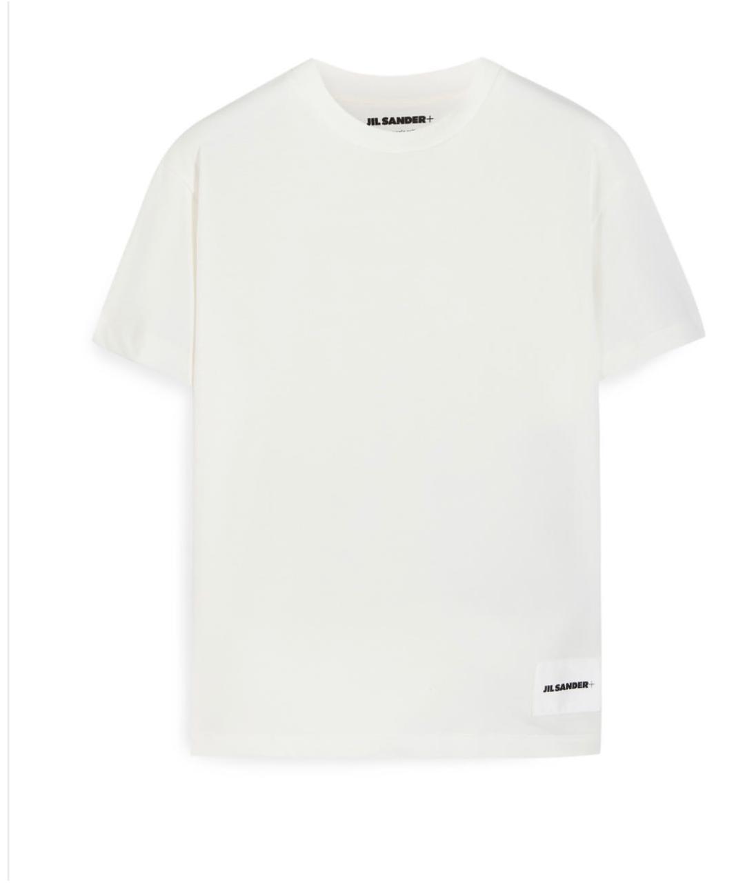 JIL SANDER Белая хлопковая футболка, фото 9